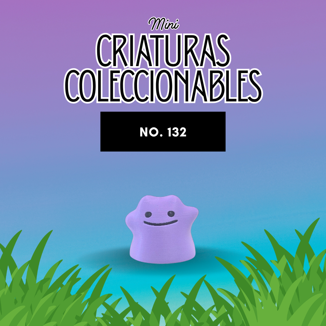mini figura coleccionable No. 132 estilo pop impresa en 3D por PopLayer