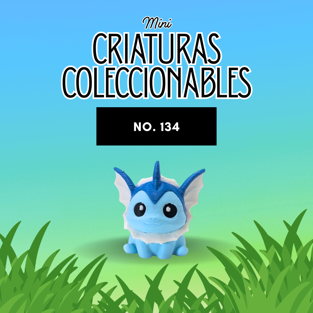 mini figura coleccionable No. 134 estilo pop impresa en 3D por PopLayer