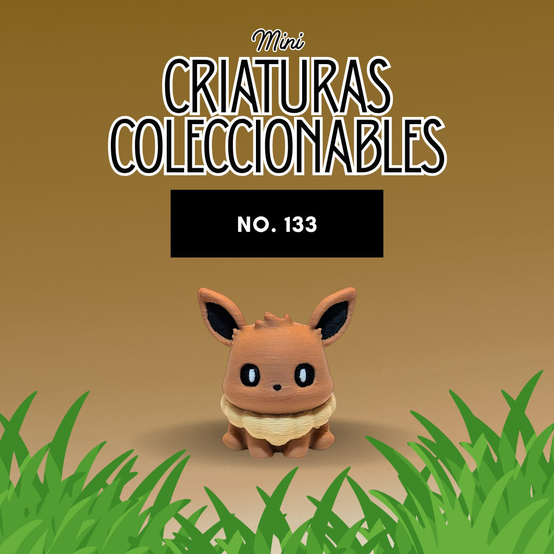 mini figura coleccionable No. 133 estilo pop impresa en 3D por PopLayer