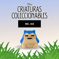 mini figura coleccionable No. 143 estilo pop impresa en 3D por PopLayer