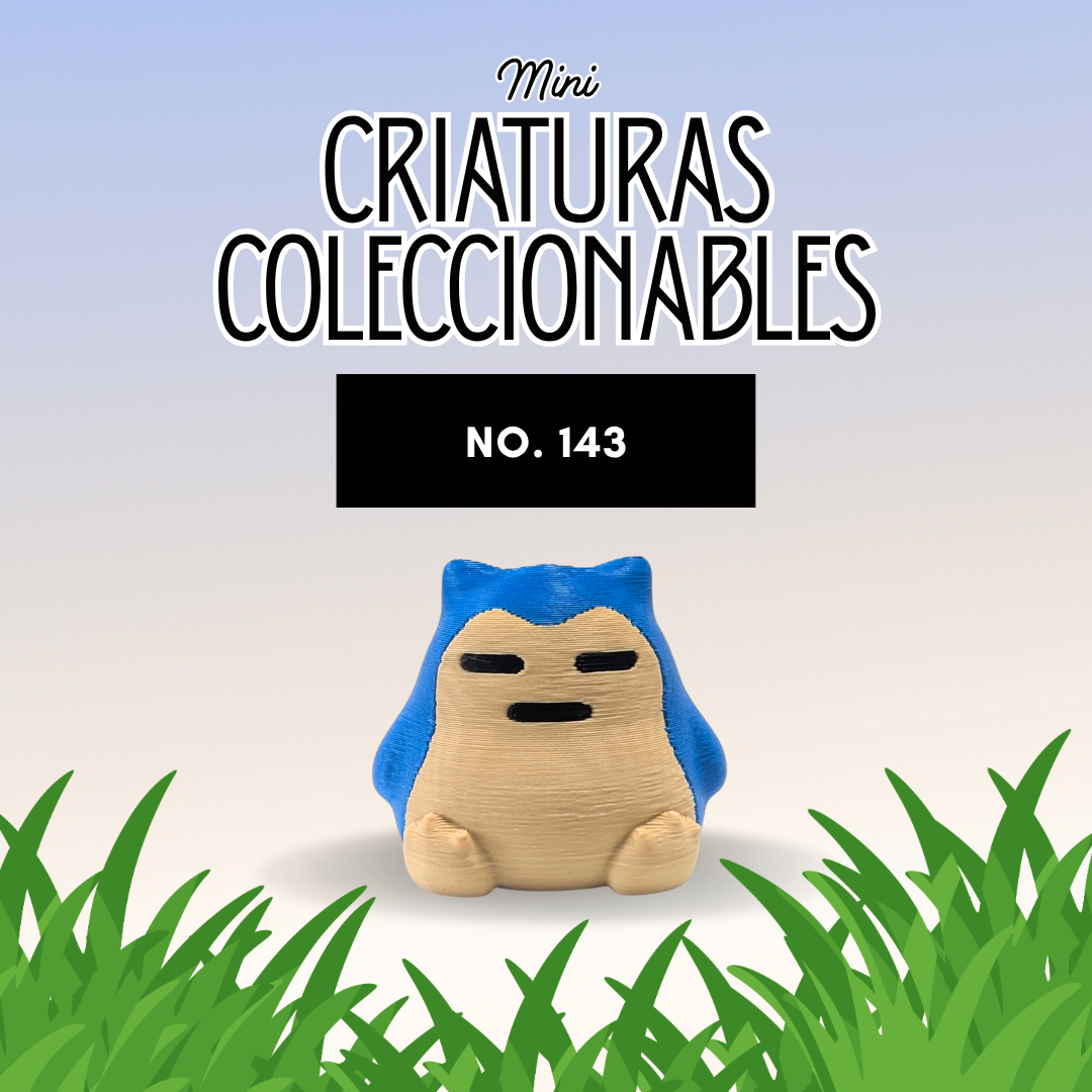 mini figura coleccionable No. 143 estilo pop impresa en 3D por PopLayer