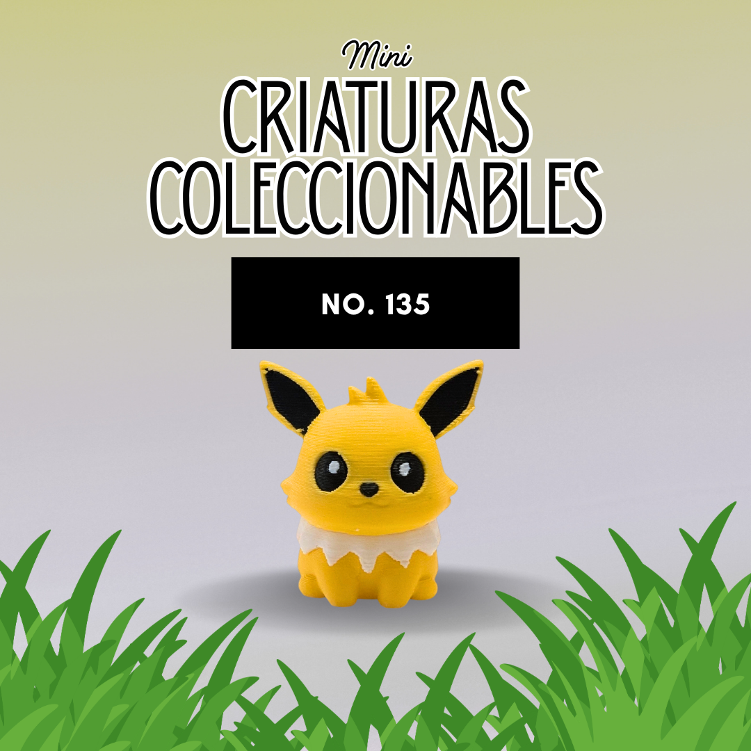 mini figura coleccionable No. 135 estilo pop impresa en 3D por PopLayer