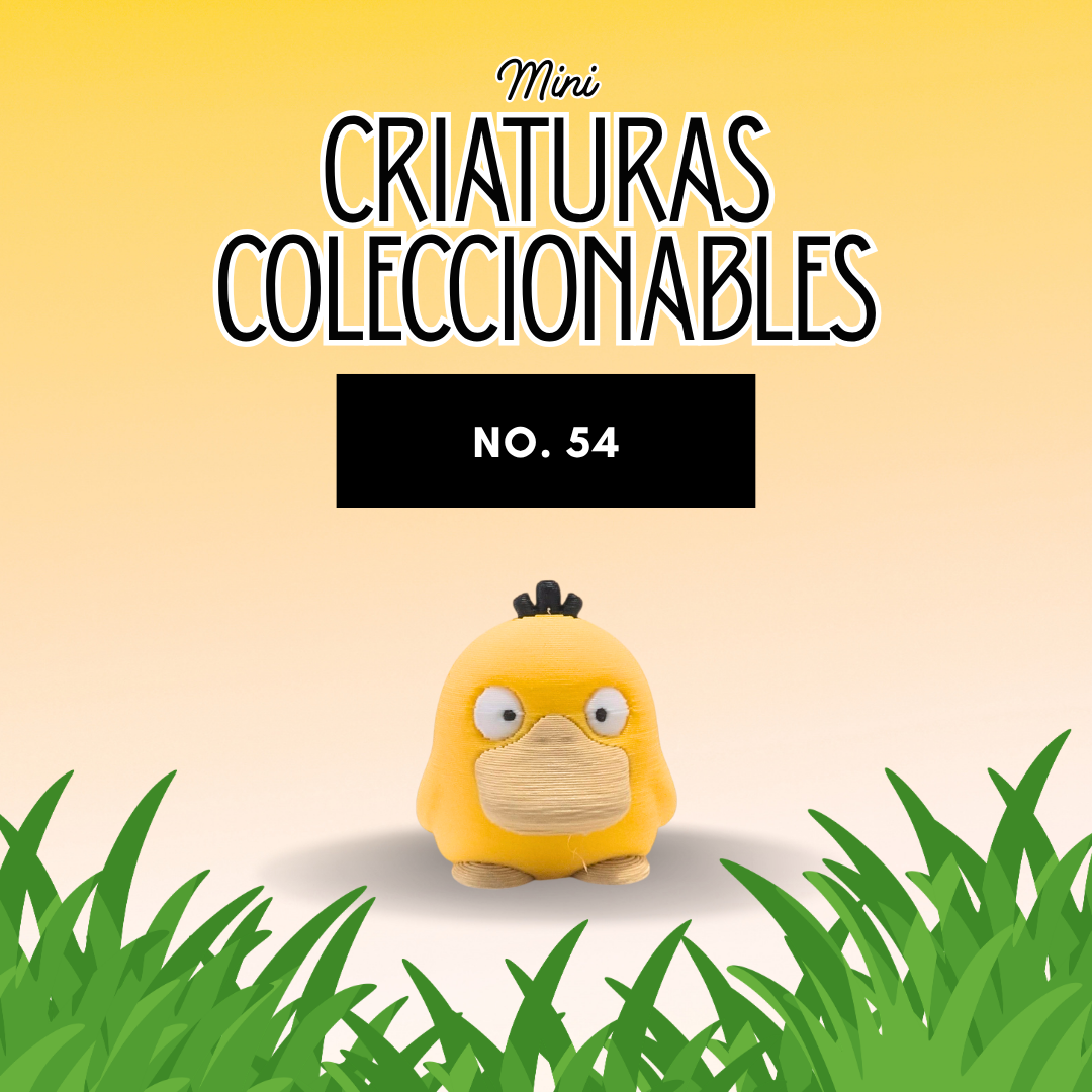 mini figura coleccionable No. 54 estilo pop impresa en 3D por PopLayer