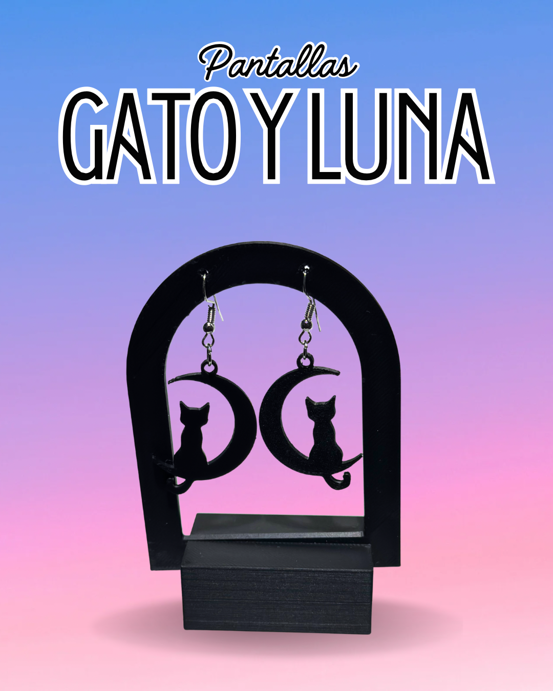 Gato y luna