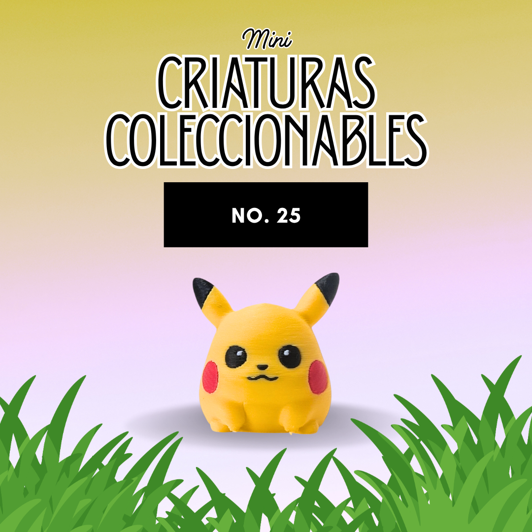 mini figura coleccionable No. 25 estilo pop impresa en 3D por PopLayer