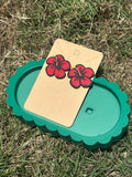 Hibiscos + abuela (sin caja) hechas a mano en arcilla polimérica por Little Péridot