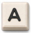 Letter A keycap