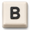 Letter B keycap