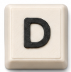 Letter D keycap