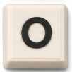 Letter O keycap