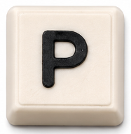 Letter P keycap