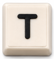 Letter T keycap