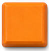 Mandarin orange solid color keycap