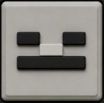 Minecraft skeleton face keycap