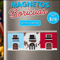 Paquete Fuerza de 3 magnetos boricuas BoriLayer inspirados en Puerto Rico