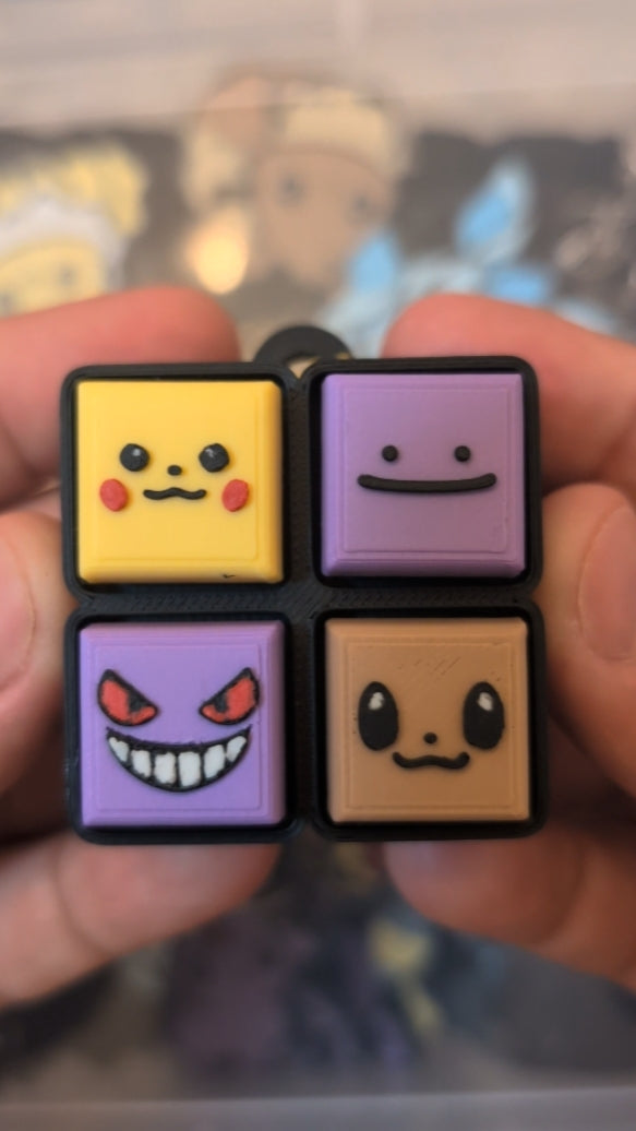 Poké Friends Clicker keycap clicker temático de cuatro teclas