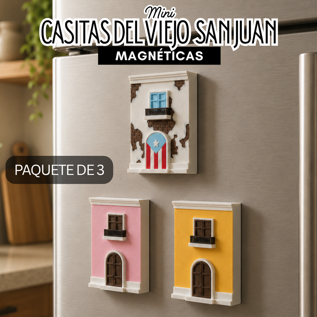 Paquete Identidad de 3 magnetos boricuas BoriLayer inspirados en Puerto Rico - vista 2