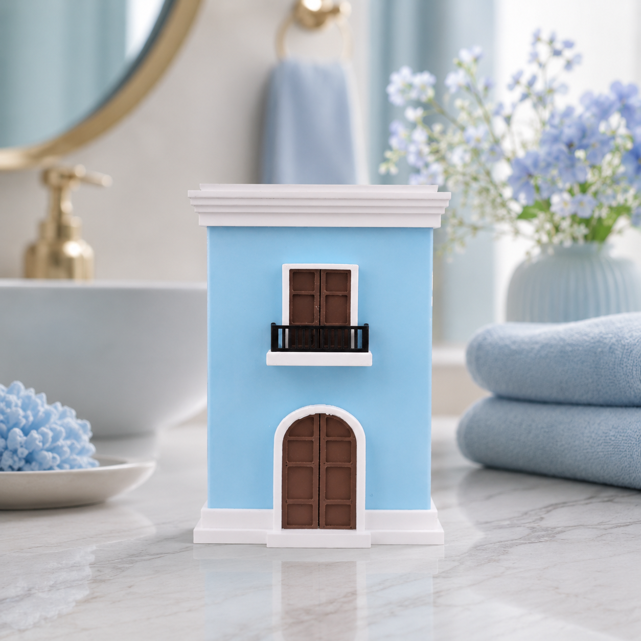 Casita multiuso inspirada en el Viejo San Juan, porta jabón y decoración boricua hecha en Puerto Rico - vista 8