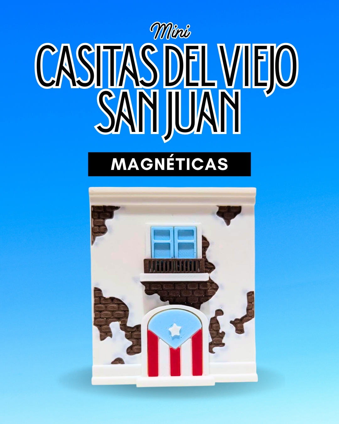 Bandera Azul Celeste - Casitas Magnéticas VSJ