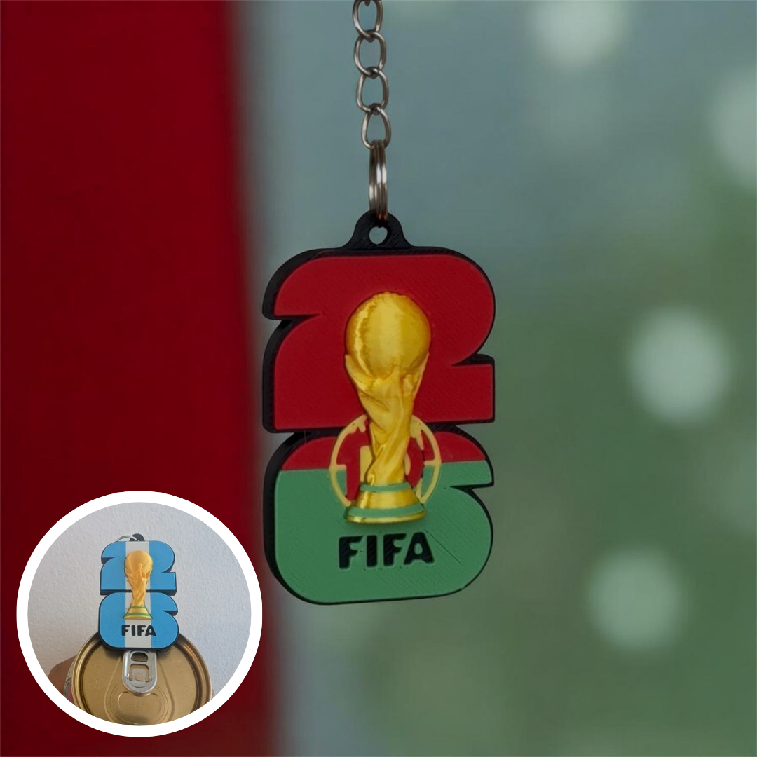 Llavero Abre Latas Portugal – Diseño Mundialista 3D
