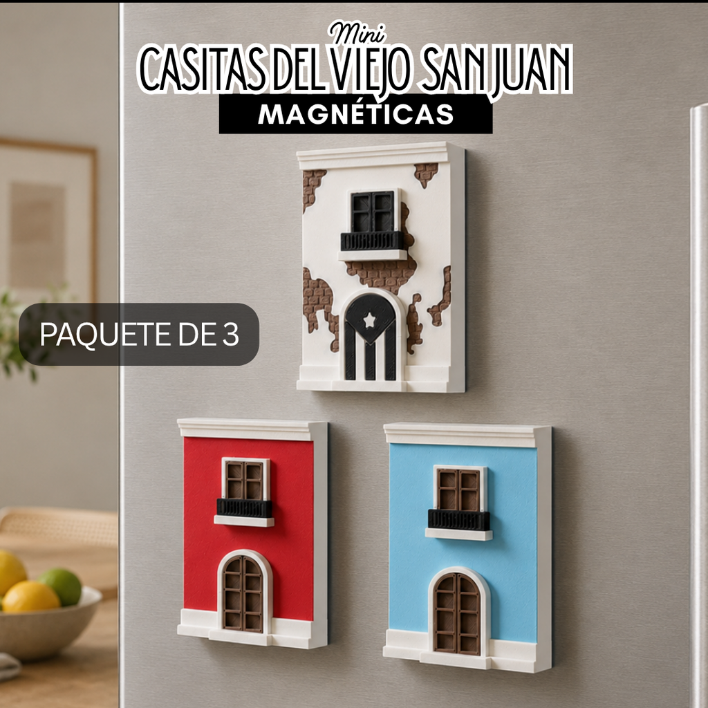 Paquete Fuerza de 3 magnetos boricuas BoriLayer inspirados en Puerto Rico - vista 2