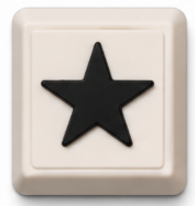 Black star symbol keycap
